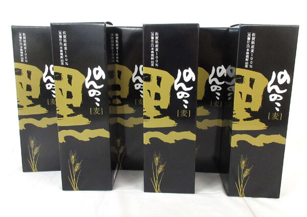 送料300円(税込)■dy390■麦焼酎 のんのこ 黒 25度 750ml 6本【シンオク】拍卖