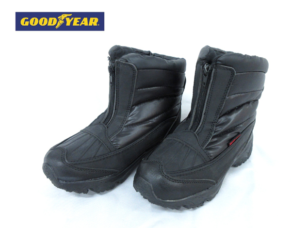 送料300円(税込)■vb047■レディース GOODYEAR ウォータープルーフ スノーブーツ(307) 23cm/3E ブラック(柊)【シンオク】拍卖