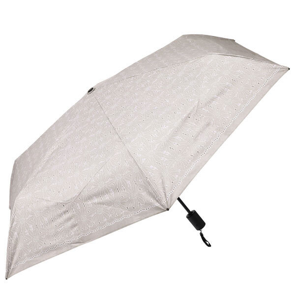 送料300円(税込)■lc171■ボタン一つで開閉可能! ワンタッチ式 自動開閉おりたたみ傘 グレージュ 8480円相当【シンオク】拍卖