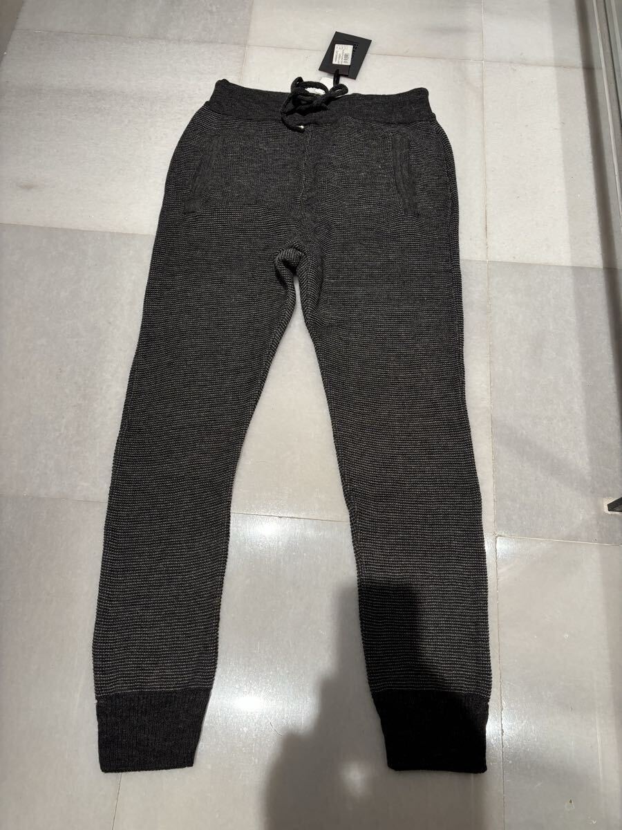 新品未使用 ハマキホ HAMAKI-HO ニット素材 編み込みスウェットパンツ sizeS ミディアムグレー 定価17,000円の半額以下!拍卖