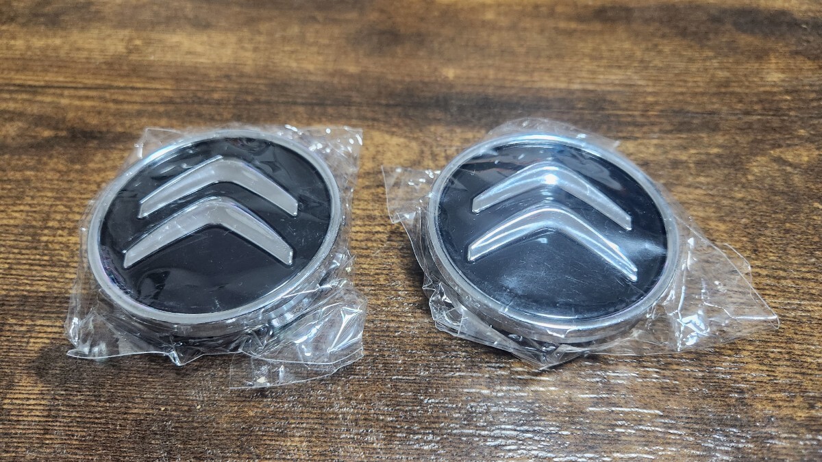 シトロエン CITROEN ホイールセンターキャップ ブラック メッキ DS3など拍卖