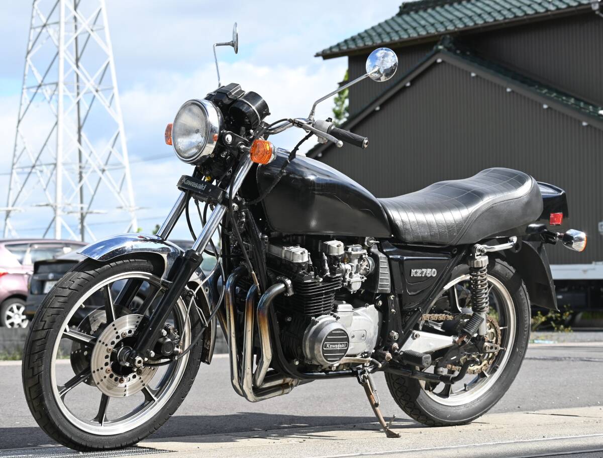 K1703 当時物 Z750FX 2型 書類付き レストアベース 0051 検) 3型 KZ750E拍卖