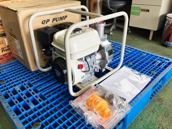 未使用 QPガソリンエンジンポンプ QP-2/GP160 MATSUSAKA PUMP HONDA ホンダ パワフルエンジン GP160 コンパクト 灌水ポンプ 店頭展示品拍卖