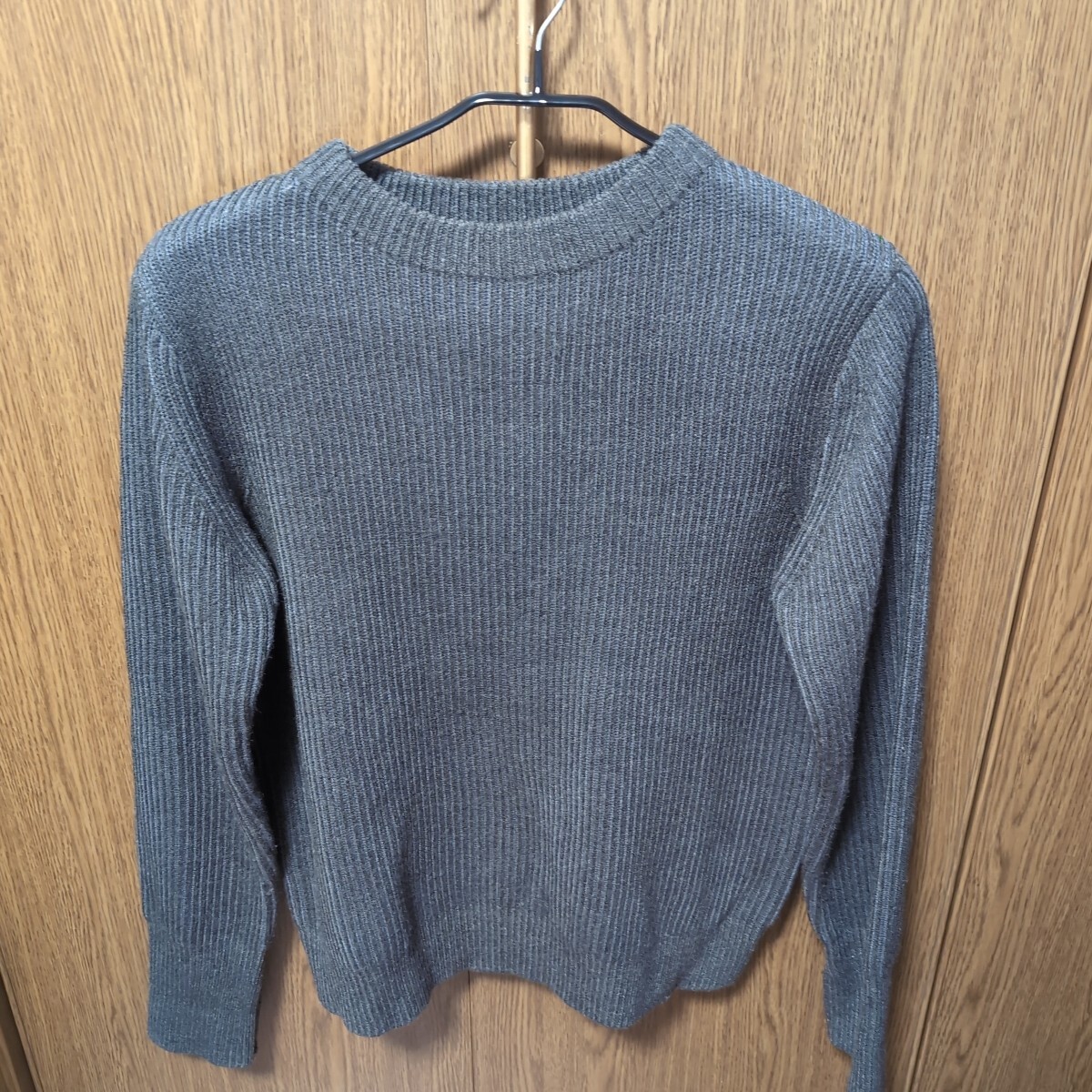 ナノ・ユニバース メンズ ラストラスニット グレー M拍卖