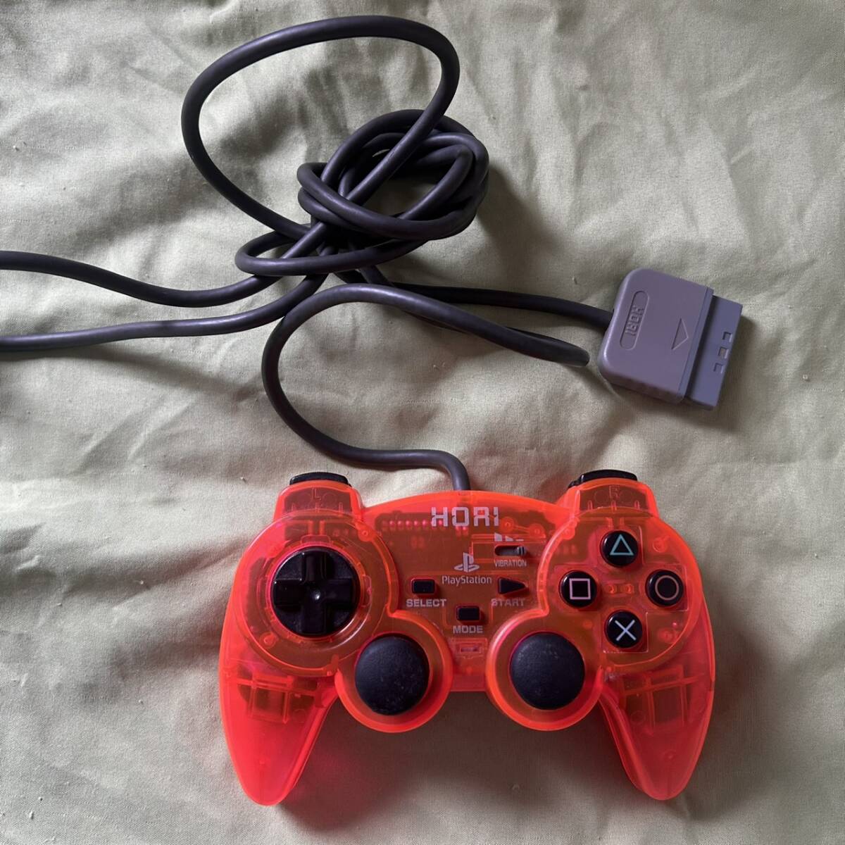 14 SONY PlayStation2 PS2 コントローラー HORI ホリ アナログ振動パッド オレンジ拍卖