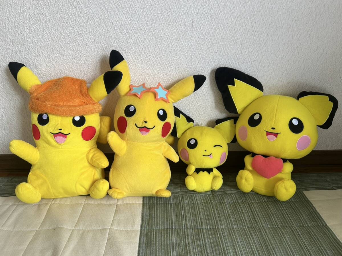 14 Pocket Monsters ポケットモンスター ピカチュウ ピチュウ ぬいぐるみ 4set拍卖