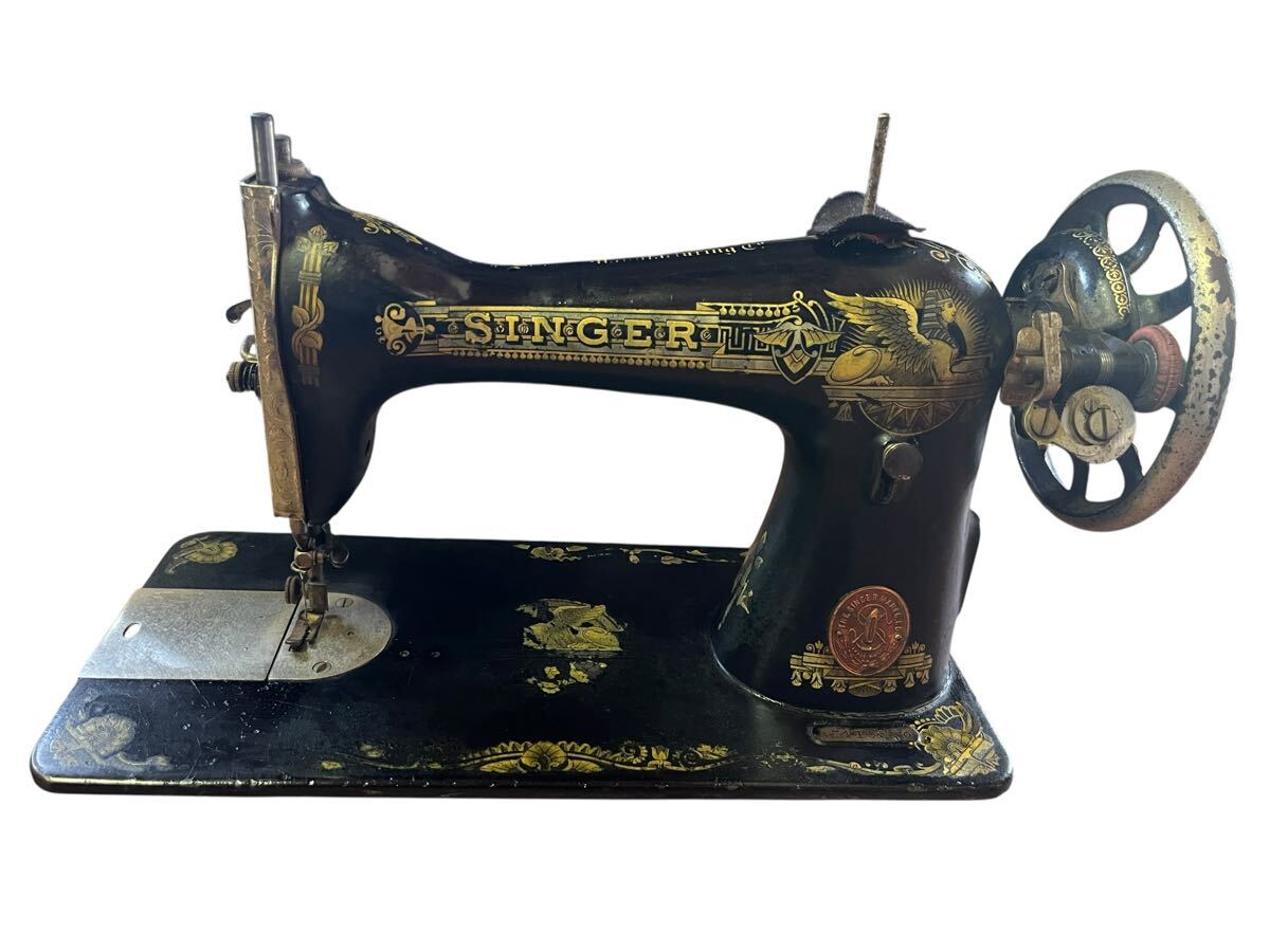 SINGER 足踏みミシン アンティーク 黒ミシン 鉄ミシン 7415510 現状品 シンガー拍卖