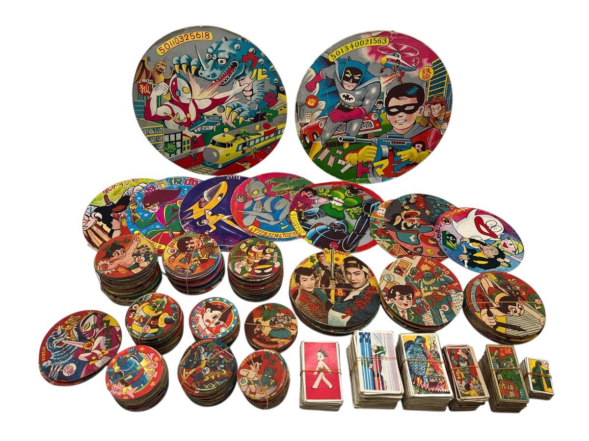 約861枚 めんこ メンコ 昭和レトロ 当時物 昭和 仮面ライダー ウルトラマン 鉄腕アトム 鉄人28号 月光仮面 ミッキーまとめ セット 大量拍卖