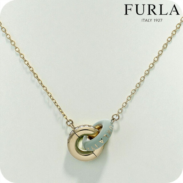 フルラ ネックレス レディース ブランド FURLA 1927 ペンダント リング 2連 FJ1189NTU ゴールド グリーン アクセサリー拍卖