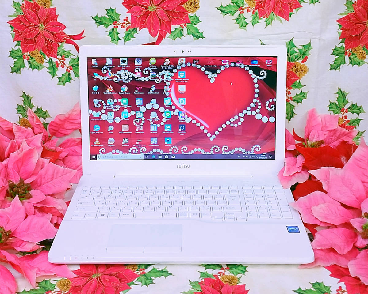 新型Windows11搭載/爆速6世代Core-i7/富士通ホワイト色/ブルーレイ/ソフト多数/爆速大容量SSD1TB/メモリ16GB/DVD焼き/オフィス拍卖