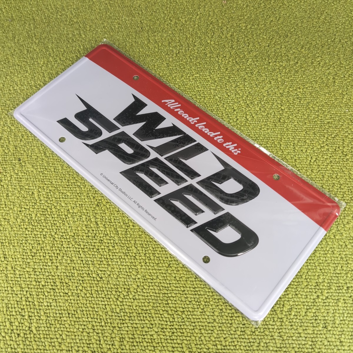 【新品未使用 未開封】ワイルドスピード ナンバープレート型 プレート拍卖