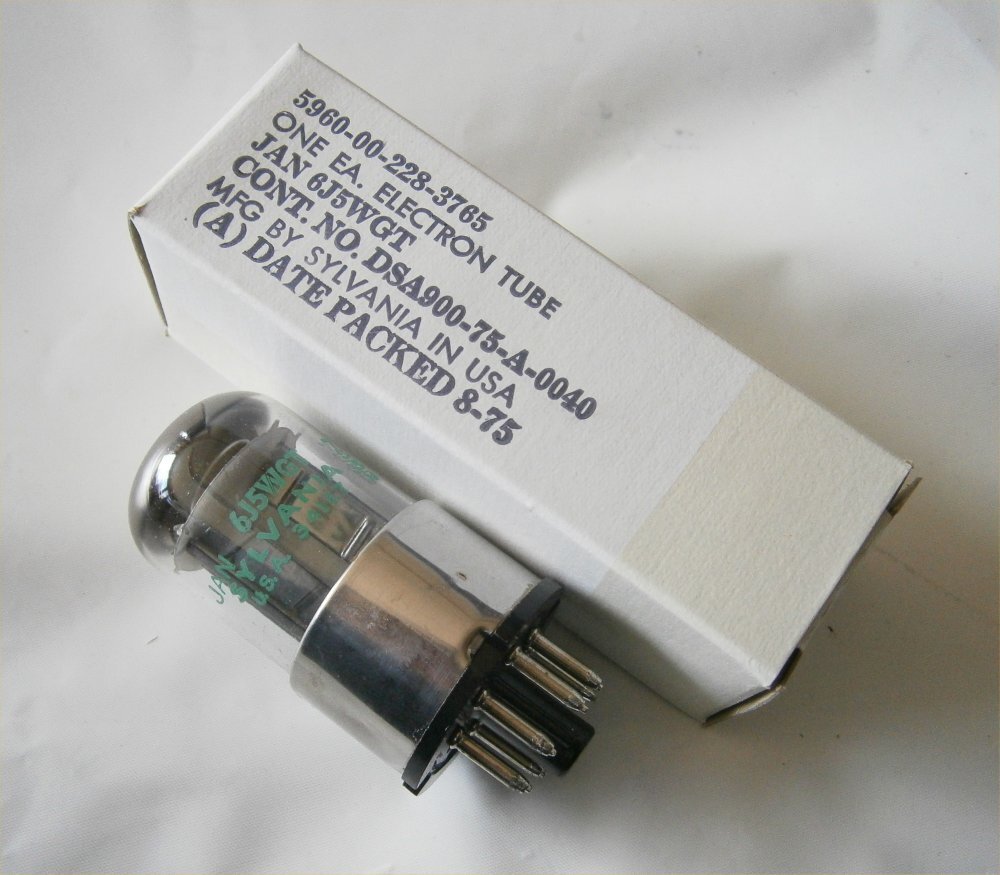 6J5WGT メタルベース JAN-CHS(シルバニア) 軍箱入り拍卖