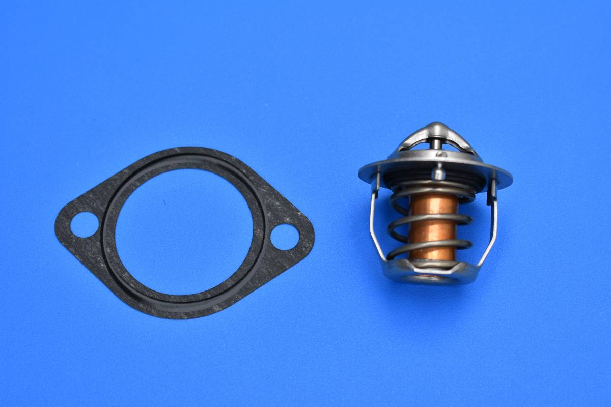 送料290円 F6A ジムニー JA11 新品 サーモスタット 82度 パッキン セット JA71 幌 HC CC ターボ F5A拍卖