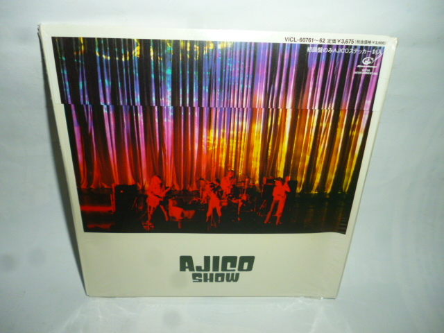 ◆GG109 CD 未開封◆アジコ『SHOW』AJICO◆国内サンプル盤◆CD2枚組◆初回盤 ステッカー付 UA 浅井健一 TOKIE 椎野恭一 ライヴ LIVE拍卖