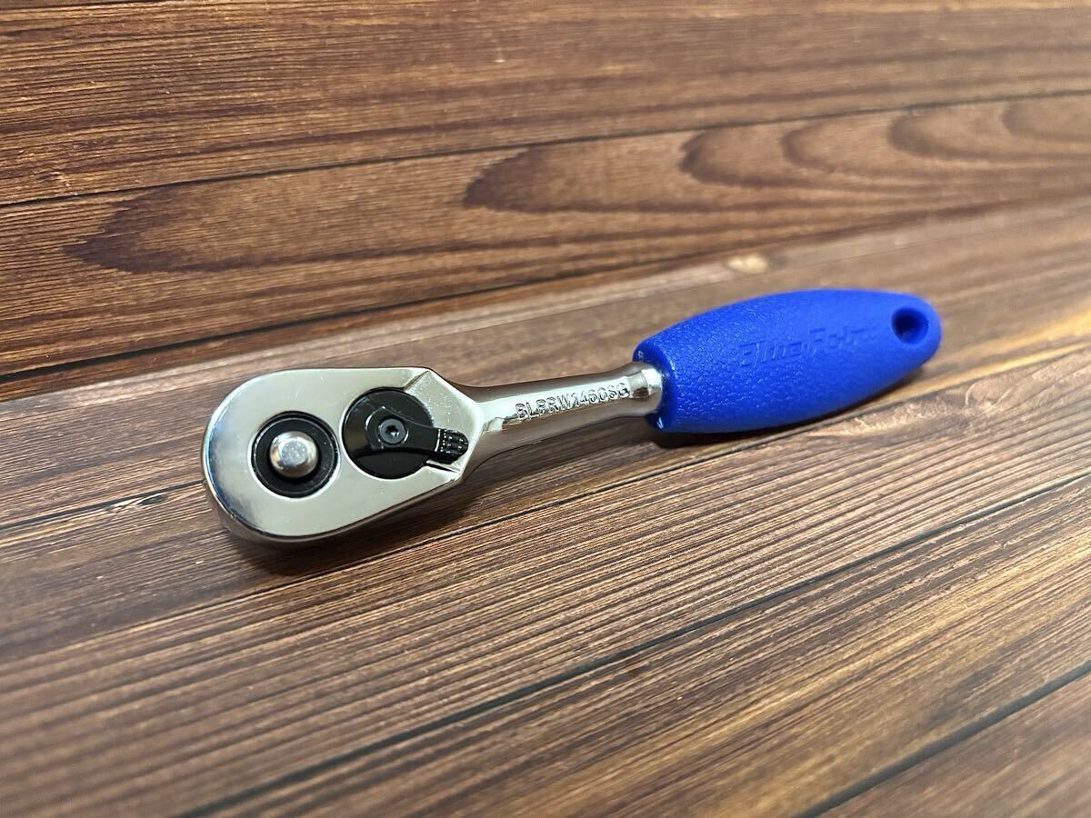 ブルーポイント スナップオン snap-on 【1/4】ラチェットハンドル 樹脂グリップ プッシュリリース付き拍卖