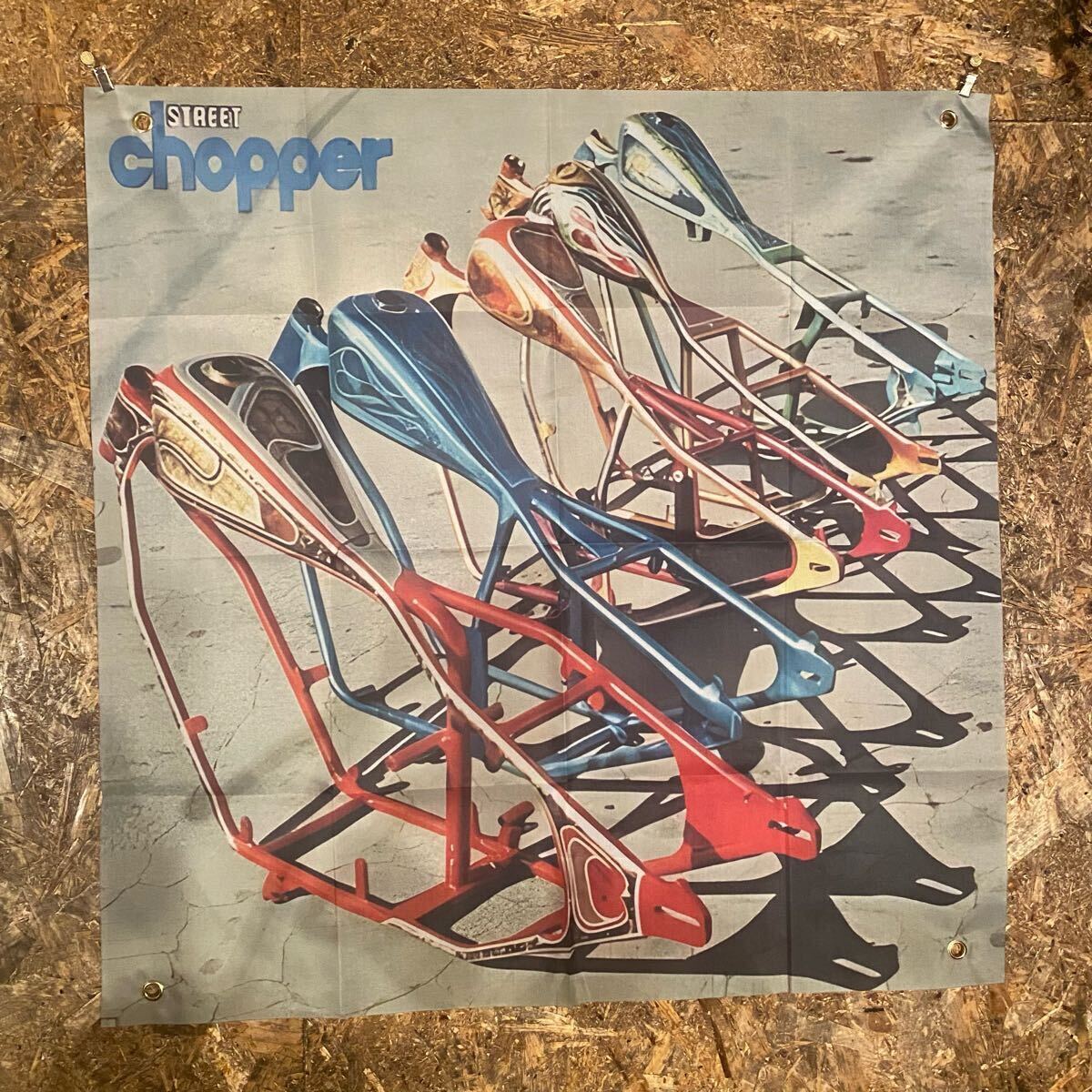 70s チョッパー フラッグ ハーレー ショベル パン ナックル ビンテージ ボバー 拍卖