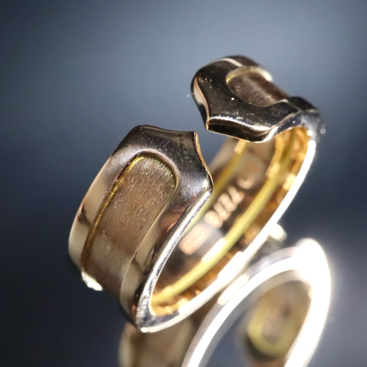 【売り切り】K18!!【Cartier(カルティエ)】◆C2リング◆N 約6.8g 約9号 #9 指輪 ring ジュエリー jewelry PG ピンクゴールド EI6/ X508拍卖