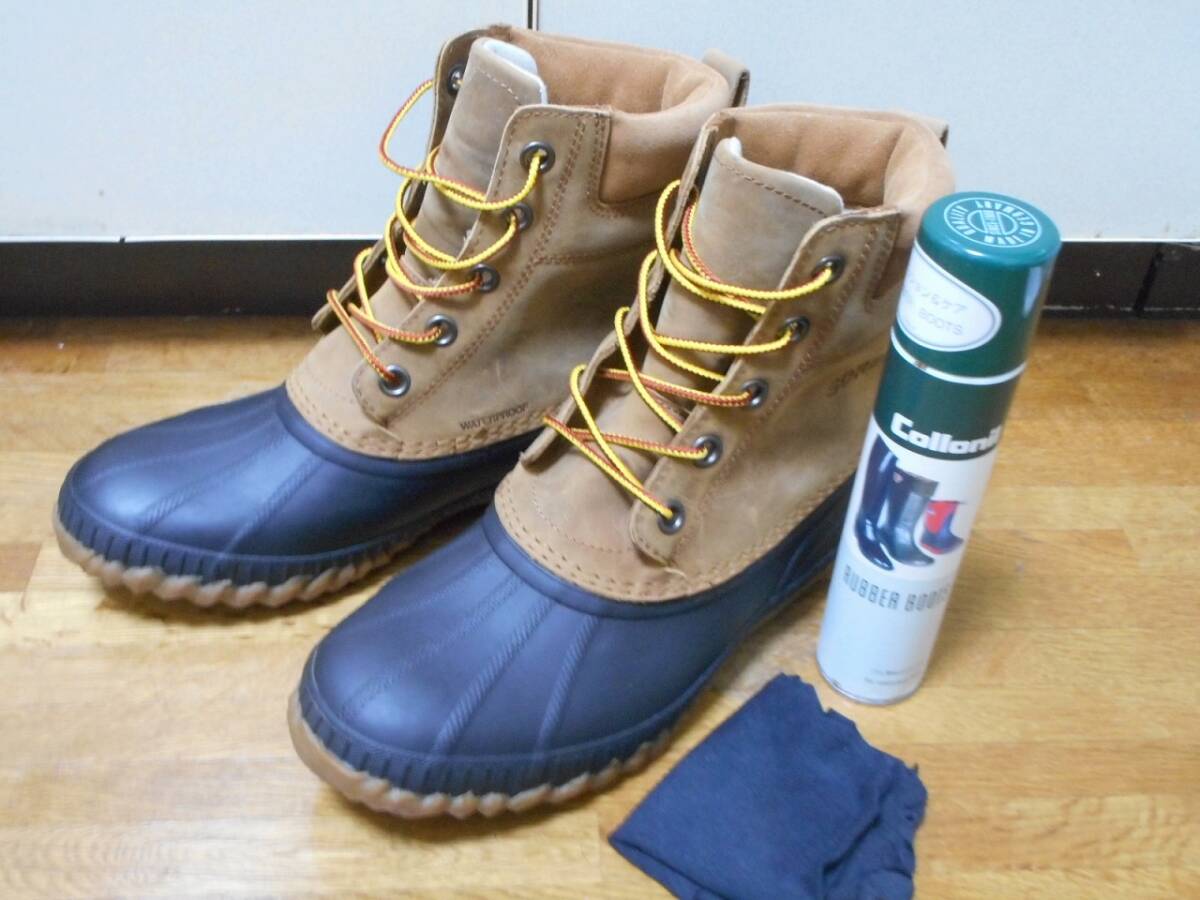 程度極上 使用少 SOREL スノーブーツ シャイアンレースフルグレイン 男性用 26.5cm ブラウン/黒 NM1704-224 メンズ USED拍卖