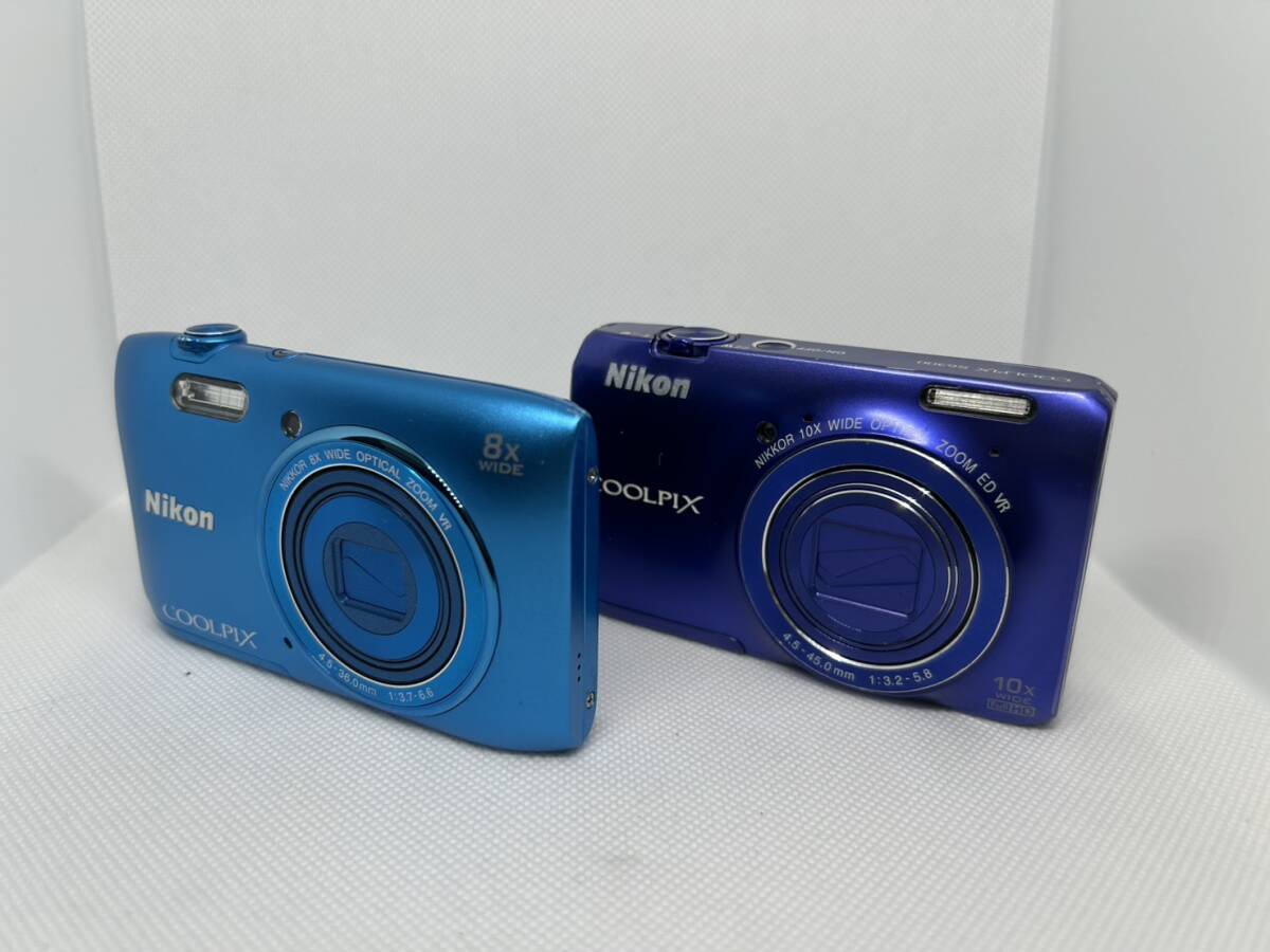 Nikon ニコン Coolpix クールピクス S3600, S6300 ブルー コンパクトデジタルカメラ #e868拍卖