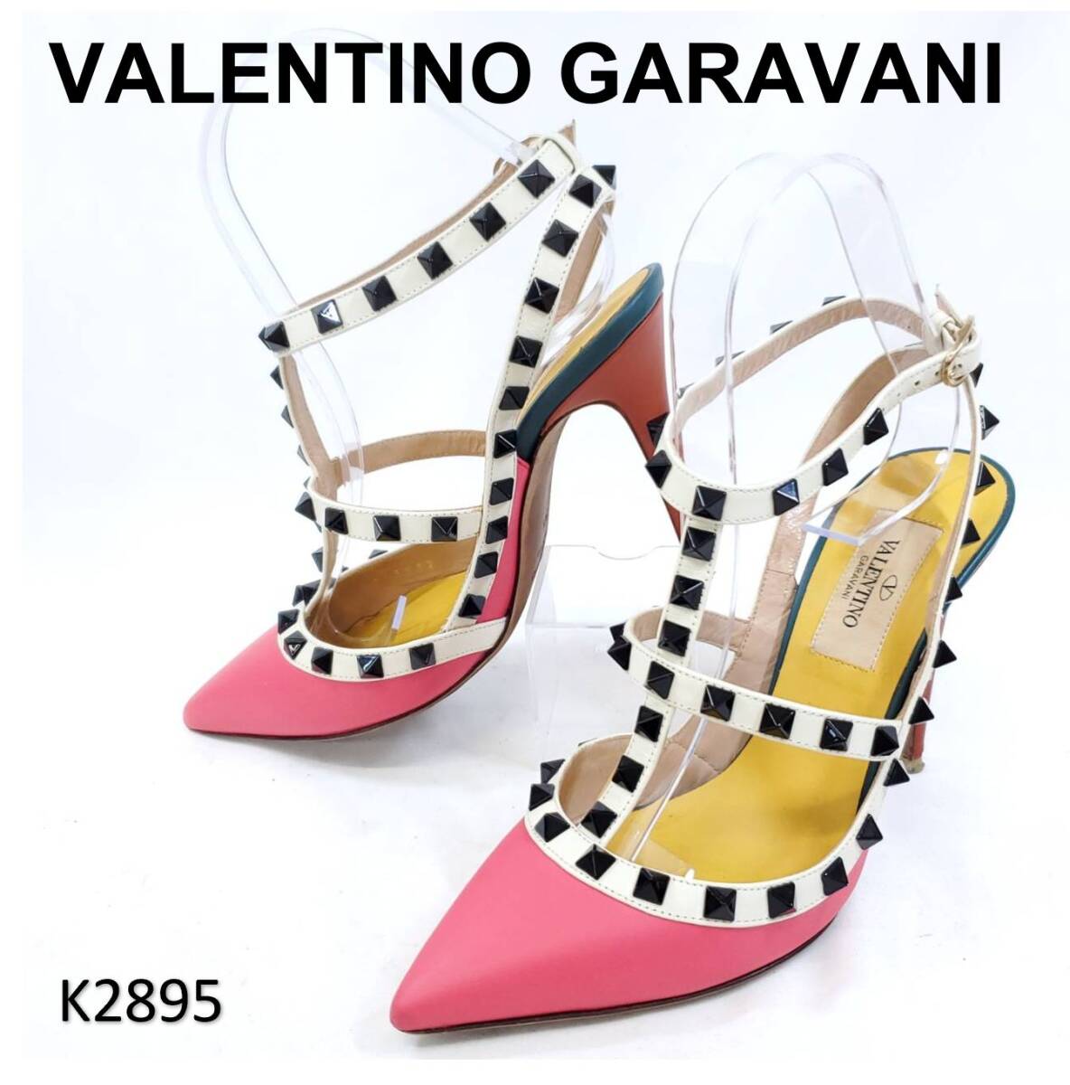 ヴァレンティノガラヴァーニ ポインテッドトゥ ロックスタッズ EU34.5拍卖