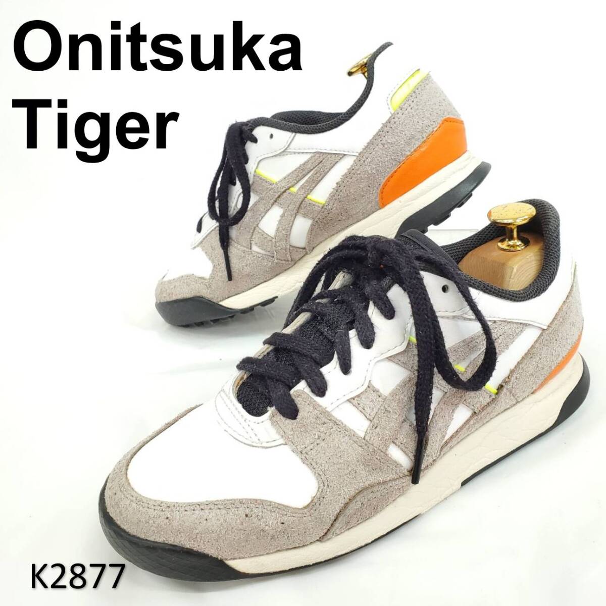 オニツカタイガー 1183B418 23cm 希少モデル レザー×スエード コンビレザー拍卖