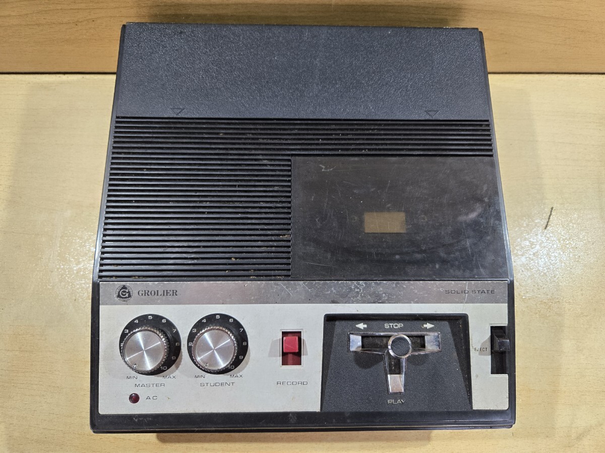 【S】GROLIER CASSETTE RECORDER MR-448JA拍卖