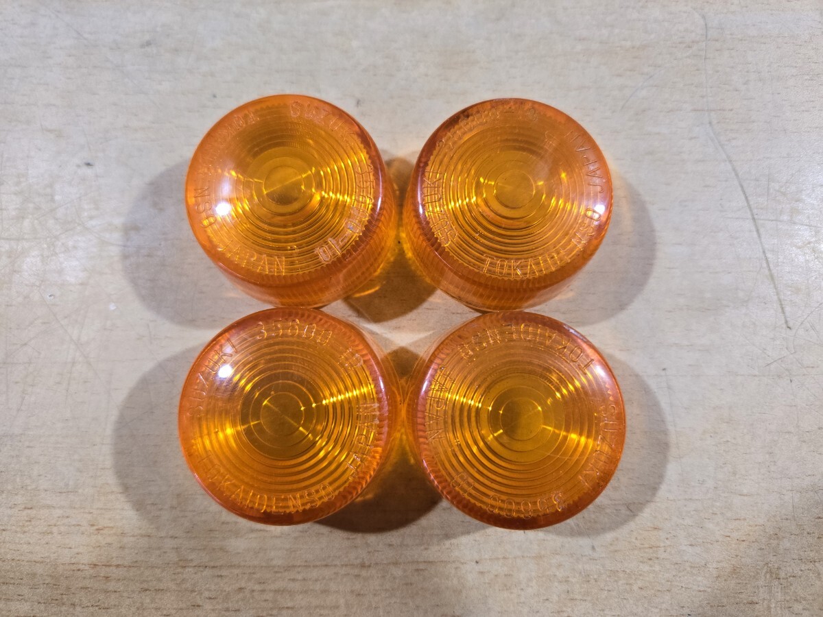 SUZUKI スズキ ユーディーミニ ウィンカーレンズ 4個 旧車 当時物拍卖