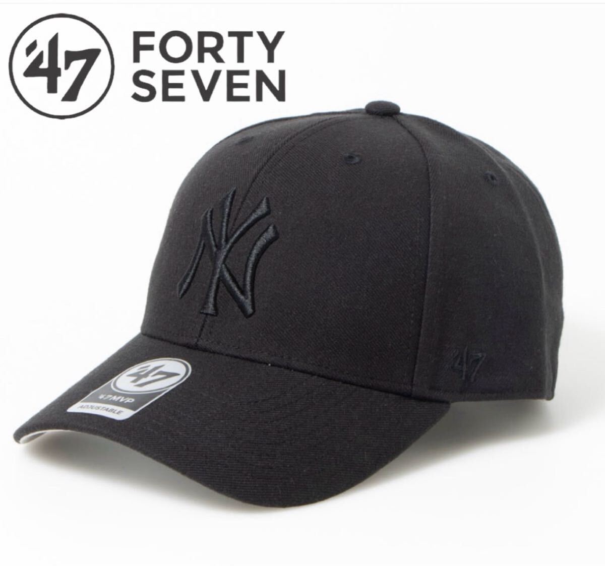 47 キャップ フォーティーセブン 帽子 MVP17WBV ヤンキース ブラック×ブラック メンズ レディース 47BRAND YANKEES MVP 新品拍卖