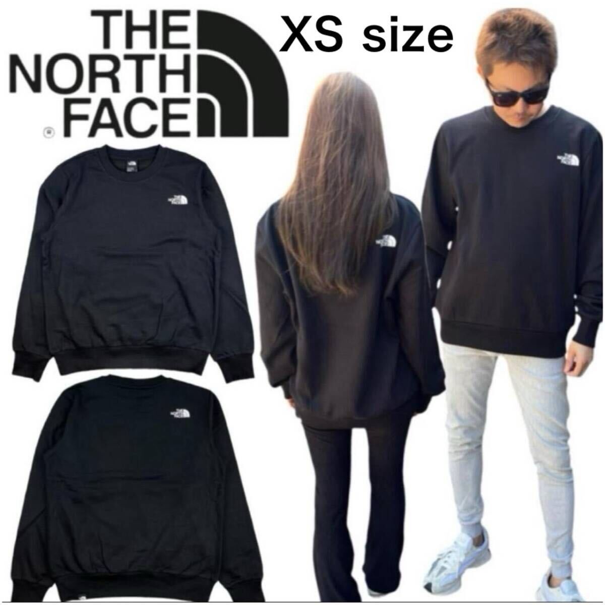 ザ ノースフェイス トレーナー NF0A89FB ブラック XSサイズ メンズ レディース 裏起毛 スウェット THE NORTH FACE M SIMPLEDOME CREW 新品拍卖