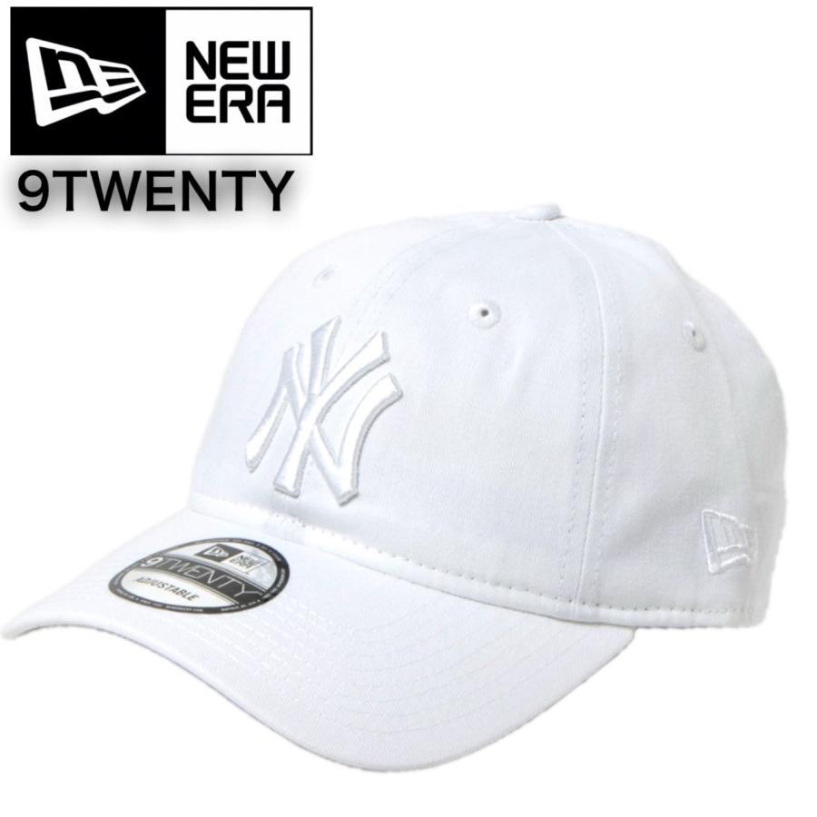 ニューエラ キャップ 帽子 9TWENTY コットンキャップ 柔らか ヤンキース ホワイト×ホワイト クロスストラップ MLB NEWERA 9TWENTY 新品拍卖