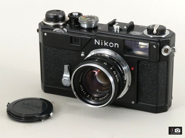 Nikon S3 ブラック レンジファインダーカメラ+Nikkor H 5cm F2整備済,後塗り拍卖
