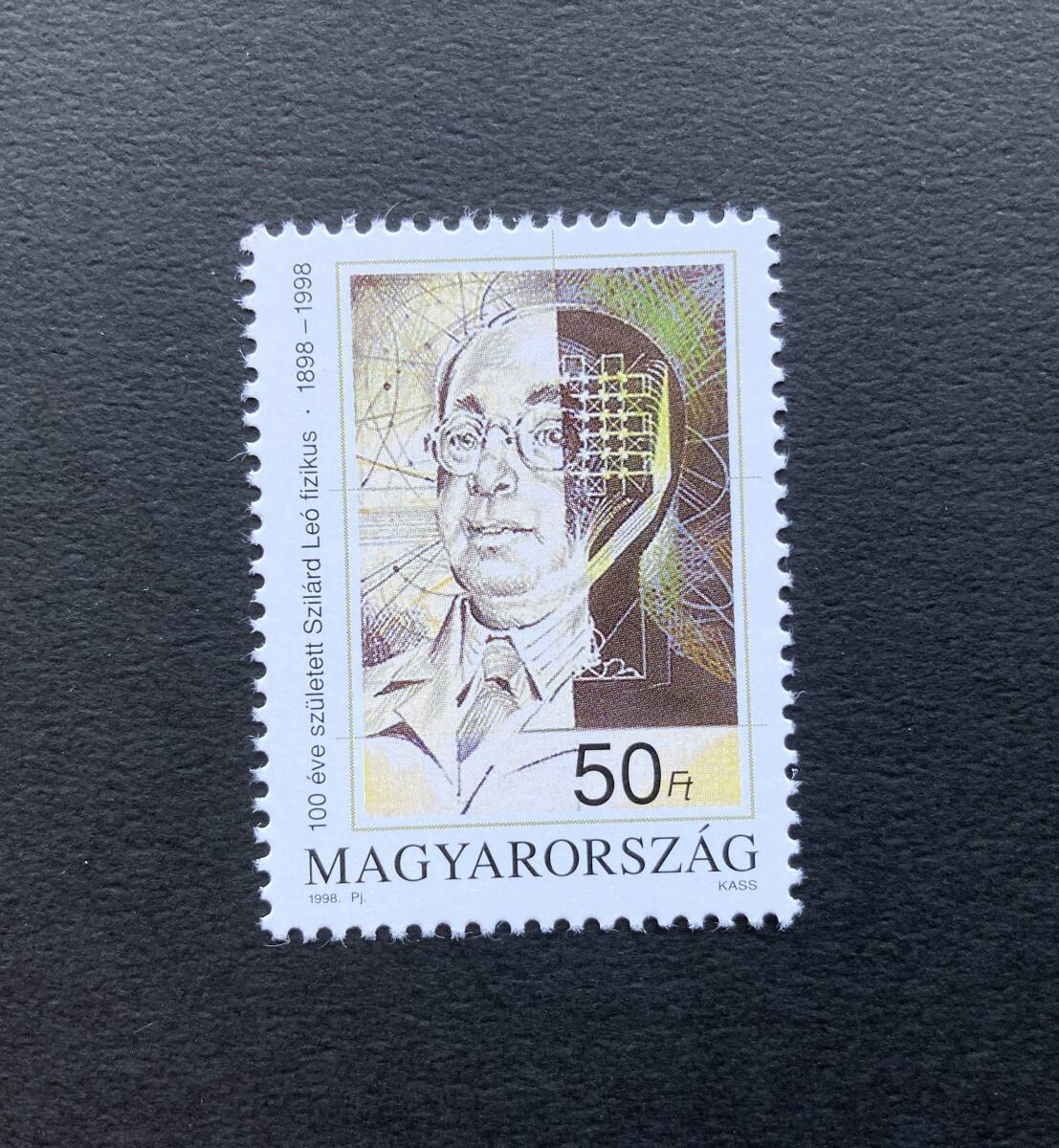 外国切手: ハンガリー切手 「レオ・シラード誕生100年」(物理学者 ほか)1種完 未使用拍卖