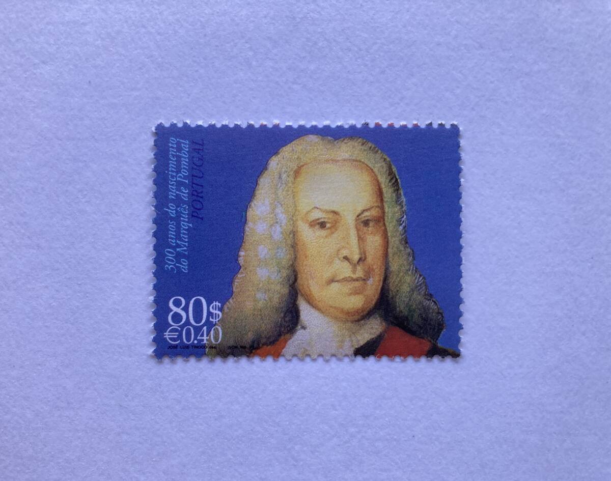 外国切手: ポルトガル切手 「ポンバル侯爵セバスティアン・デ・カルヴァーリョ誕生300年」(政治家)1種完 未使用拍卖
