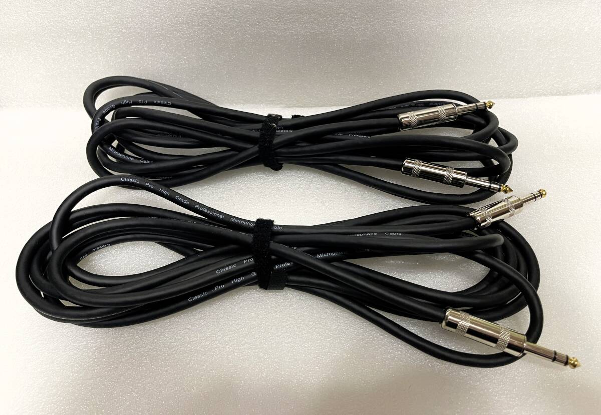 【機材用ケーブル / オーディオ用ケーブル】CLASSIC PRO / CSS050 / ステレオフォン / TRSフォン-TRSフォン / 5m / 2本セット拍卖