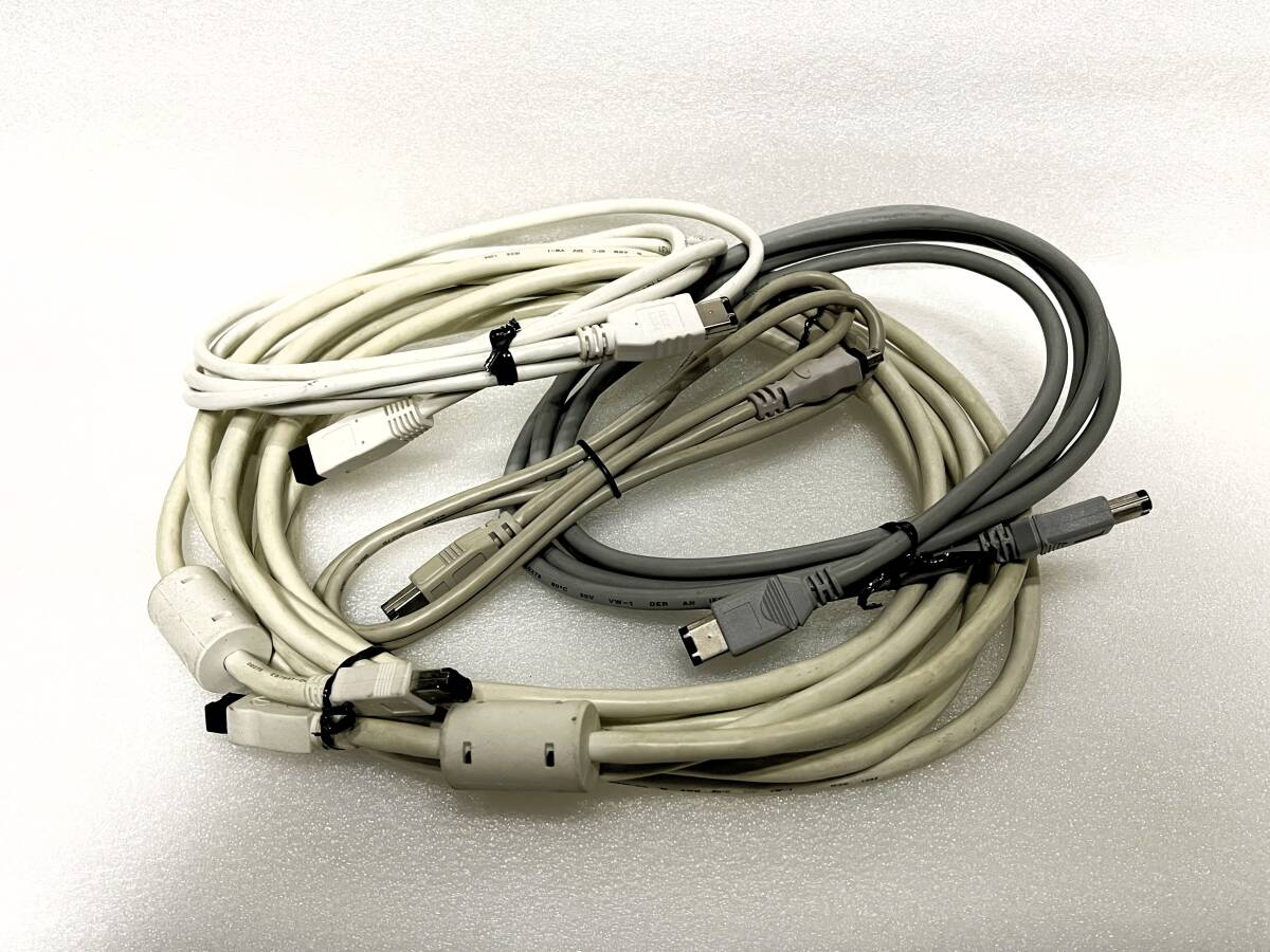【FireWireケーブル/IEEE1394ケーブル】各種詰め合わせ ロング含む計4本(FireWire800 9pin / FireWire400 6pin / FireWire 4pin など各種拍卖