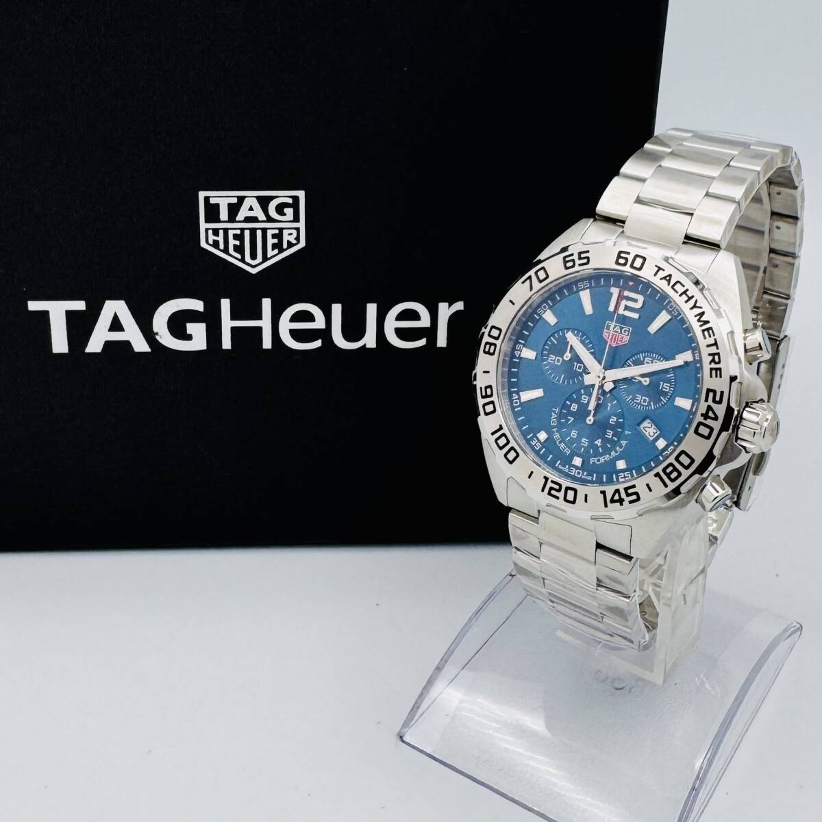 【未使用タグ付き】TAG HEUER タグホイヤー フォーミュラ1 クロノグラフ/CAZ101K/クォーツ/FORMULA 1/ブルー/青/希少/レア/メンズ/腕時計拍卖
