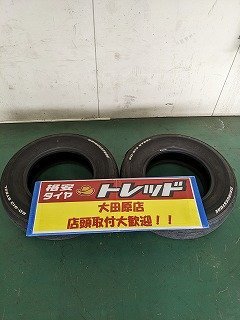 大田原店★中古タイヤ2本セット★ブリヂストン エコピア RD613 195/80R15 107/105N ★2019年製★ハイエース・キャラバン他 補修用に拍卖