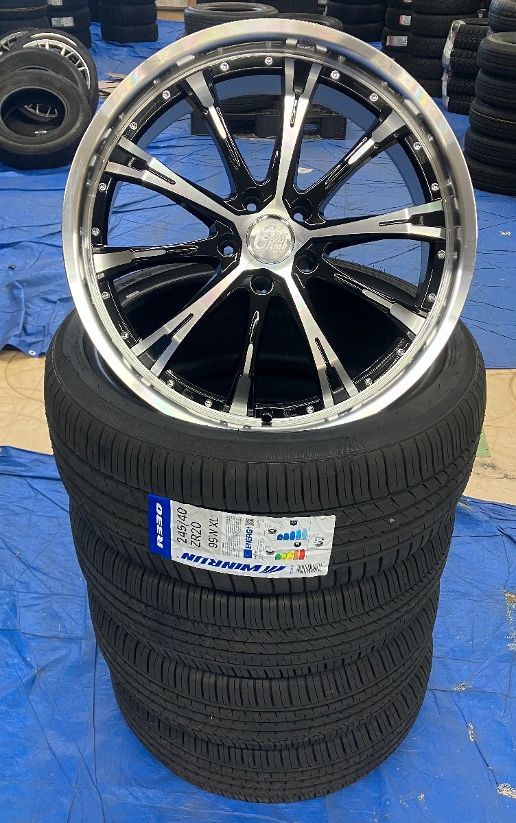 大田原店★アウトレットタイヤホイール★TC-02 20インチ 8.0J 5穴 114.3★ウィンラン R330 245/40ZR20★アルファード/ヴェルファイアなど拍卖