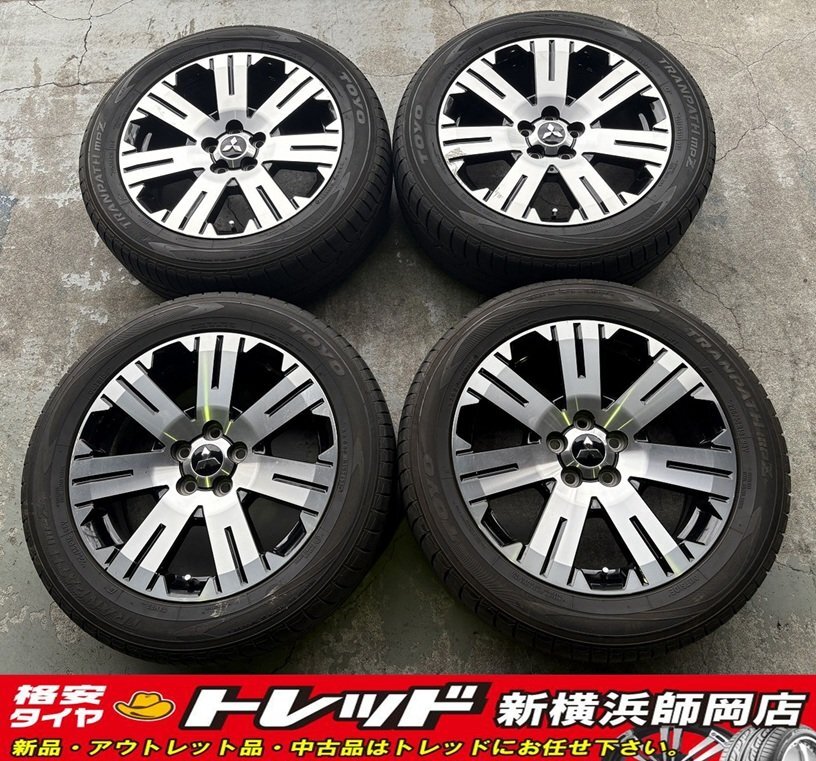 新横浜師岡店 中古純正アルミタイヤ 4本SET MITSUBISHI デリカ D:518インチ7.0J-5穴114.3+38BP & TOYO TRANPATH MPZ 225/55R18 21年製拍卖