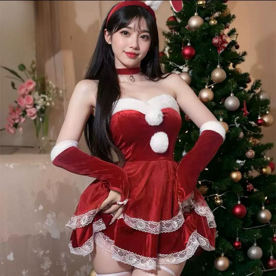 大人可愛い。バニー サンタ コスプレ【クリスマス限定】セクシー拍卖