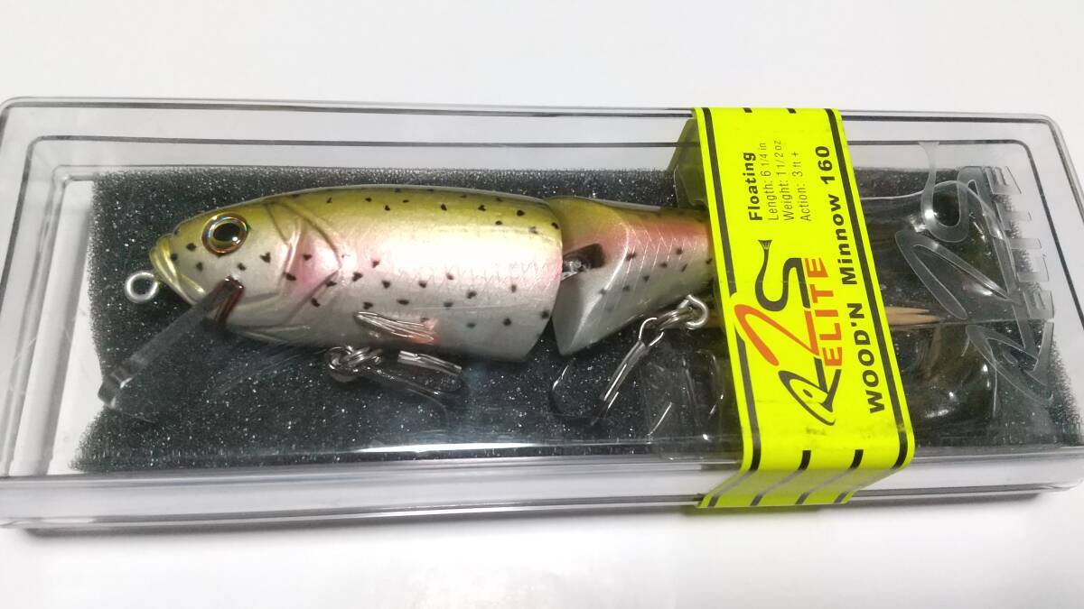 ウッドミノー 160 レインボートラウト RT 16cm 42g リバーツーシー WOOD'N MINNOW ウッド リバー2シー 新品購入未使用 (検 コフナジー)拍卖