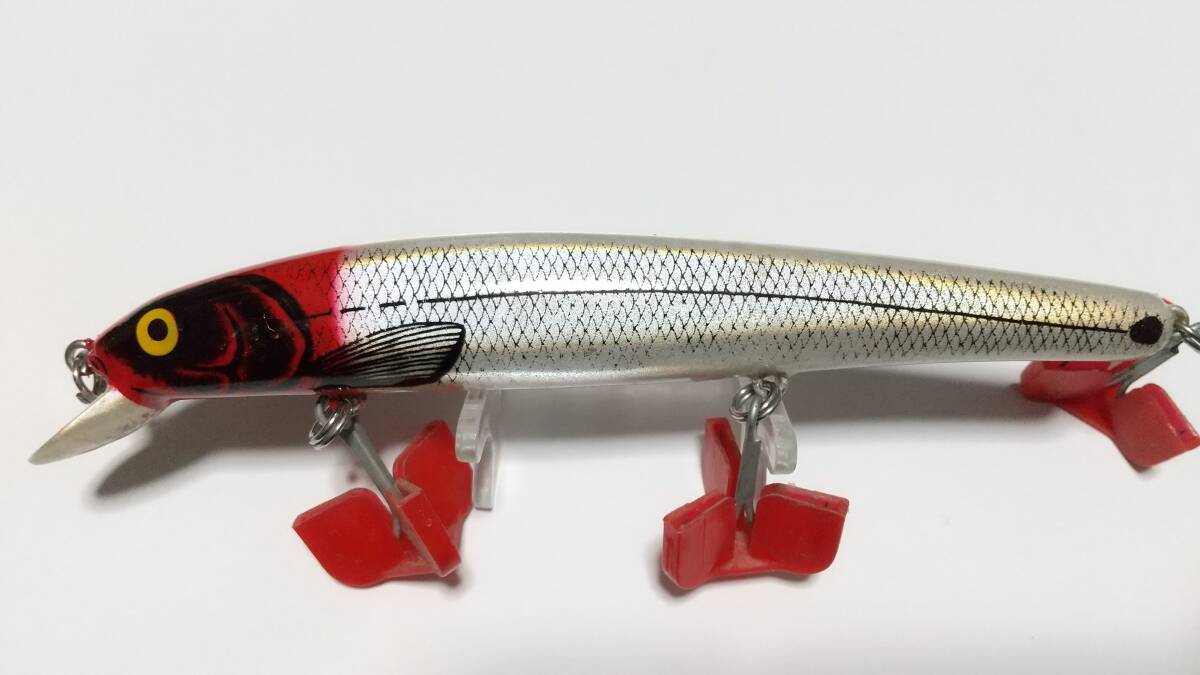 2 OLD ロングA 16A 7/8oz RH レッドヘッド 18.5㎝ ヒートンモデル オールド ボーマー BOMBER LONG-A ミノー MINNOW BOX保管未使用品拍卖