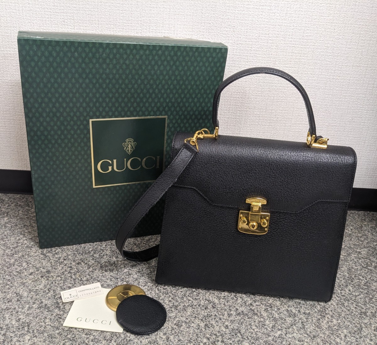 グッチ GUCCI レディース ショルダー ハンドバッグ 中古品 レザー ヴィンテージ拍卖