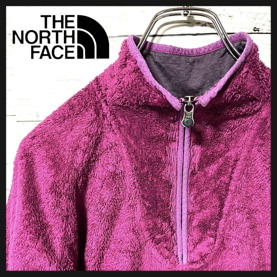 【大特価】ノースフェイス パープル フリースジャケット レディース M A86拍卖