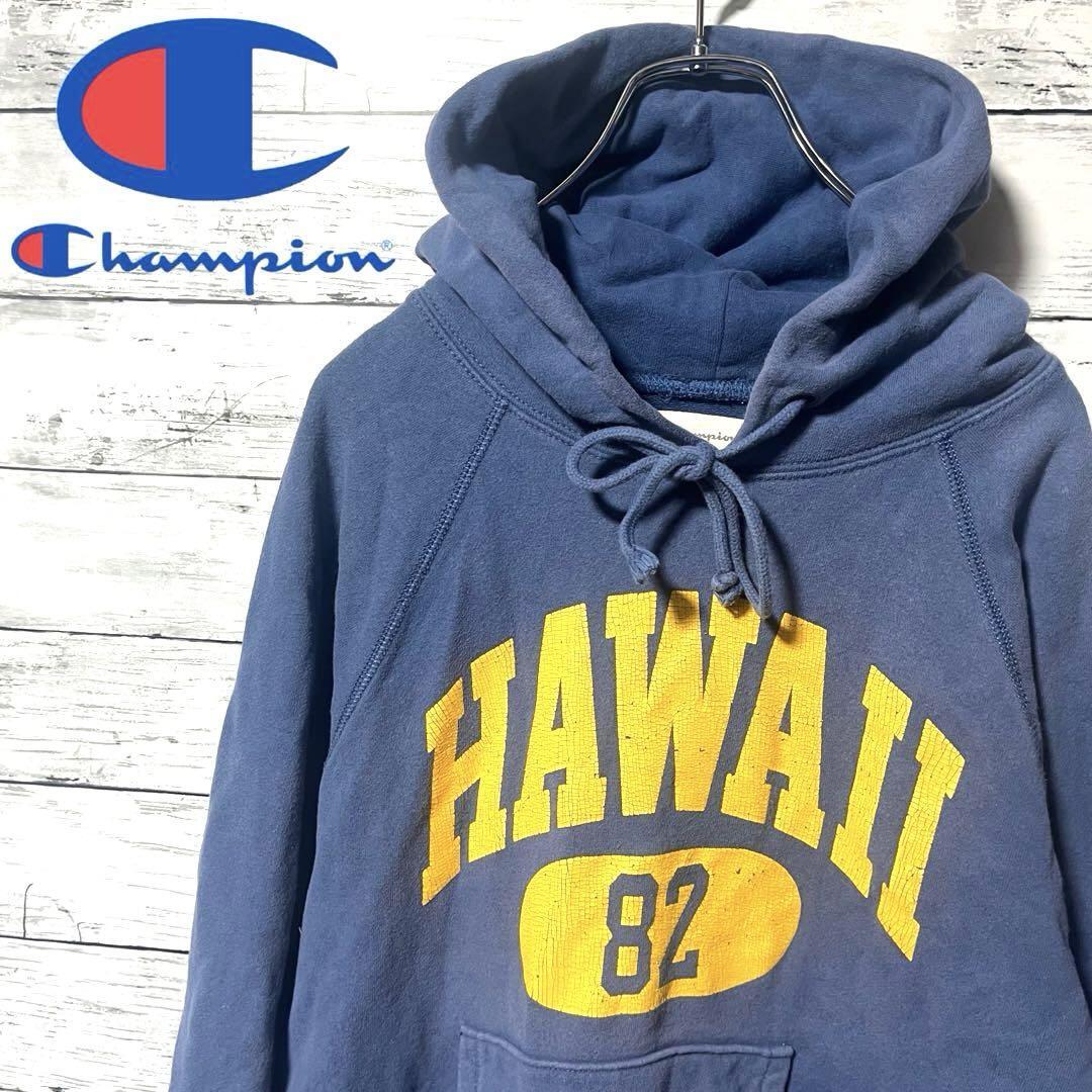 【定番人気】チャンピオン パーカー プリントロゴ M C882拍卖