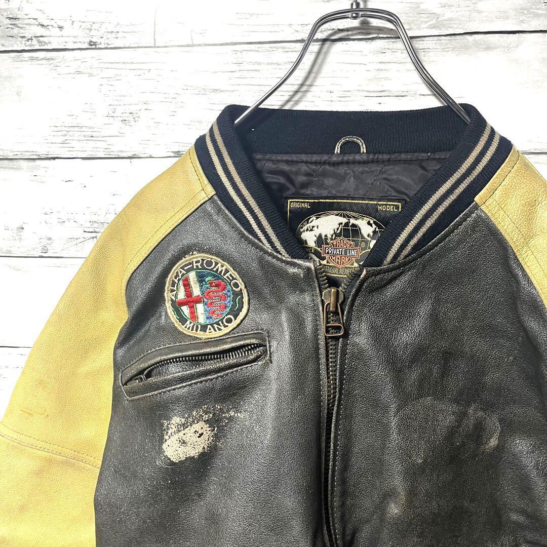 【入手困難】PRIVATE LINE レザージャケット L C756拍卖