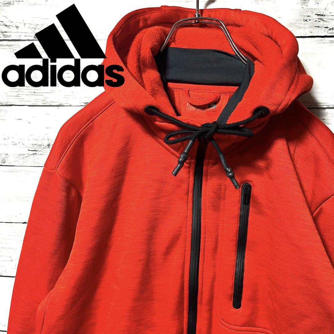 【人気デザイン】adidas スウェットパーカー プリントロゴ L C771拍卖