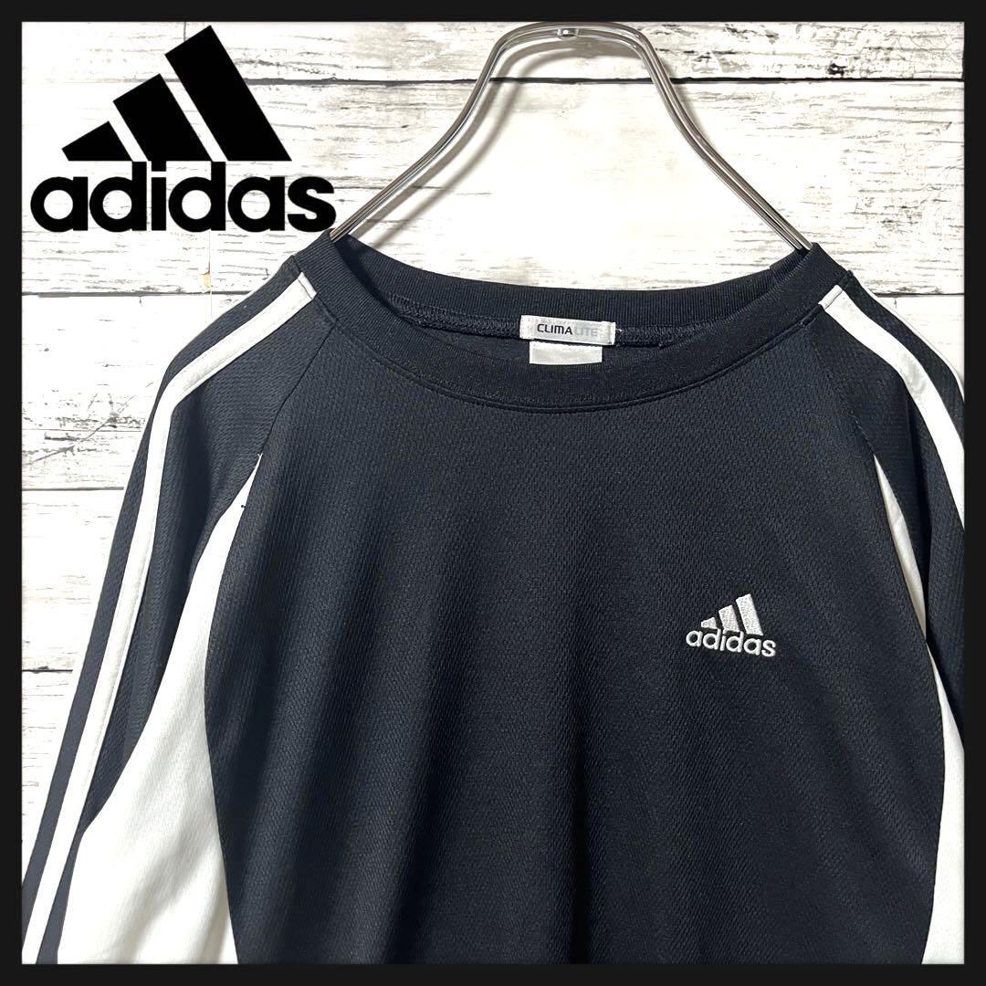 【人気定番】adidas スウェットトレーナースリーライン 刺繍ロゴL A761拍卖