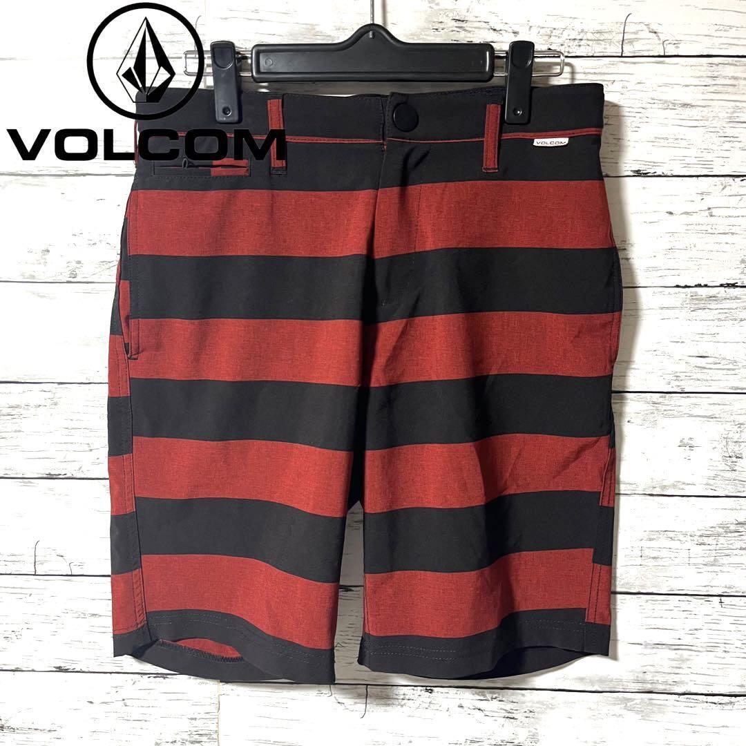 【入手困難】VOLCOM ショートパンツ ボーダー 刺繍ロゴ C17拍卖