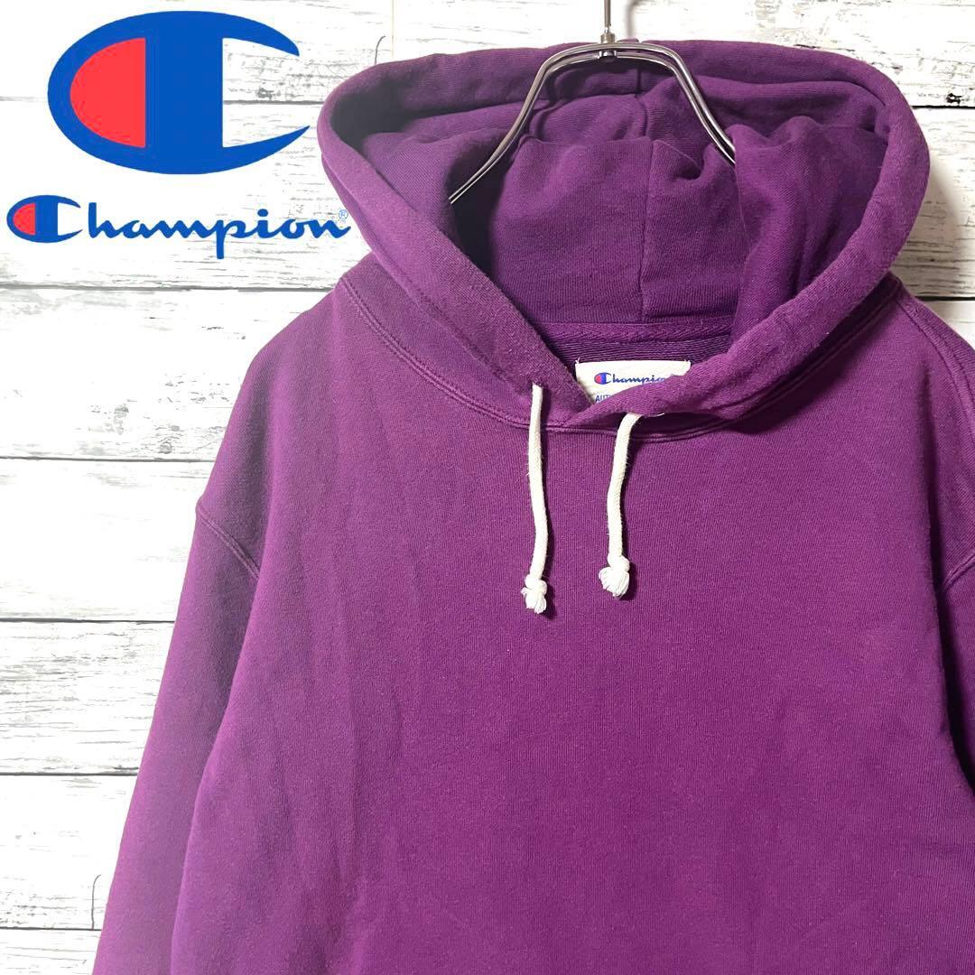 【希少商品】チャンピオン スウェットパーカー ワンポイント刺繍 L C43拍卖